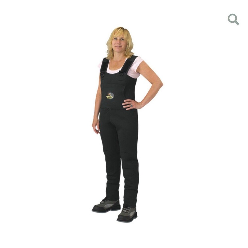 Caddis Women's 3.5mm Neoprene Chest Wader - Green  L  Large Stockingfoot Fishing